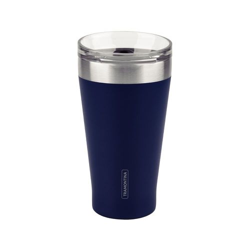 Vaso Térmico de Acero 500 ml con Tapa Azul Exata - Perfecto para Llevar a Todas Partes 10167029 (MO)