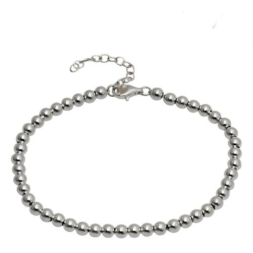 Pulsera de plata 925 tipo bolitas L