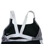 Ropa-de-Baño-Tankini-Nike-para-Mujer-2-piezas-Colorblock-Gris-Negro-Talla-M