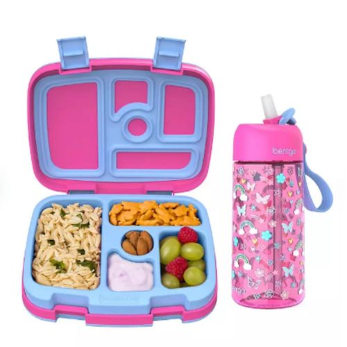 Set Tomatodo y Lonchera Bentgo Kids - Arcoirirs y Mariposas