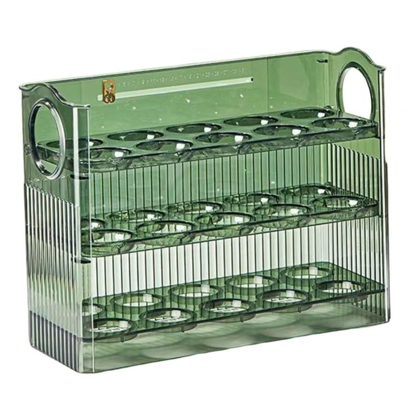 Organizador-de-Huevos-con-3-Niveles-para-30-Unidades-Color-Verde