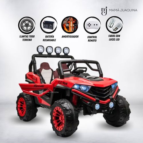 Carro a Batería 4 x 4 King «UTV VOLTAGE» Todo Terreno Red