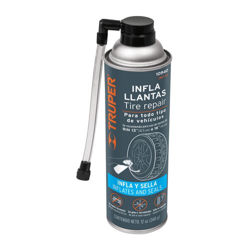 Sellador De Llantas Inflador Repara Fugas 12 Oz 450ml