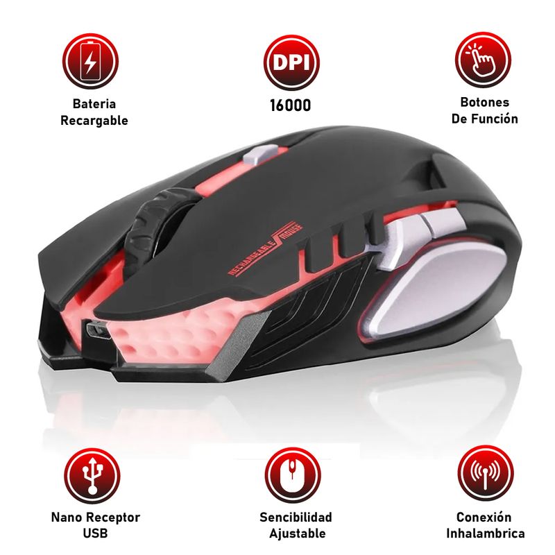 Mouse-Gamer-Inalambrico-Alien-Negro