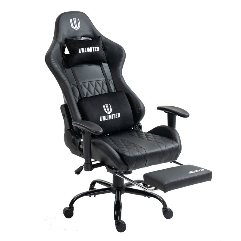 Silla-Gamer-Ergonomica-MAJESTIC-Negro-Posapies-180°-Masajeador-Lumbar