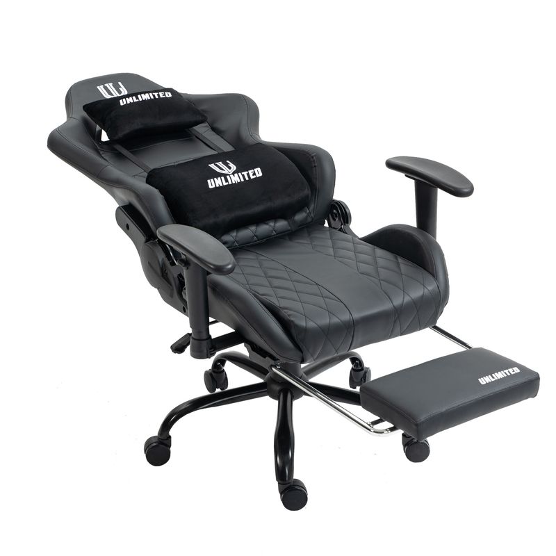 Silla-Gamer-Ergonomica-MAJESTIC-Negro-Posapies-180°-Masajeador-Lumbar