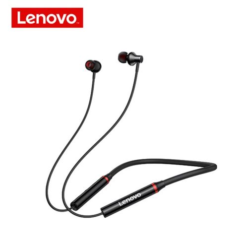 Audifono Bluetooth Lenovo HE05X Banda Magnetica Negro