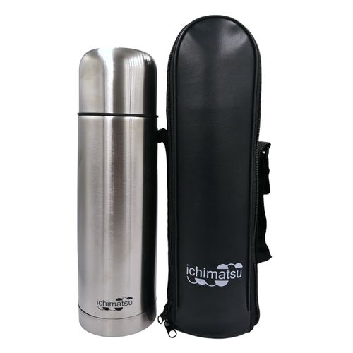 Termo Bala 750ml de Acero Inoxidable 304 Con Funda