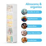 Estante-Organizador-Multiusos-5-Niveles-Elegante-con-Ruedas-Puerta-Transparente-S27