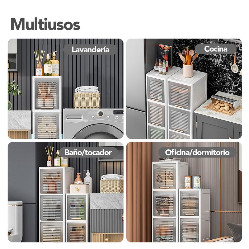 Estante-Organizador-Multiusos-5-Niveles-Elegante-con-Ruedas-Puerta-Gris-S27