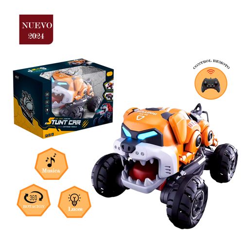 Juguete Carro Perro Robot Con Control Remoto y Luz Led