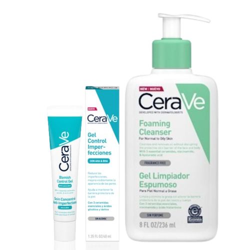 Pack Cerave Limpieza y Tratamiento Control Acné