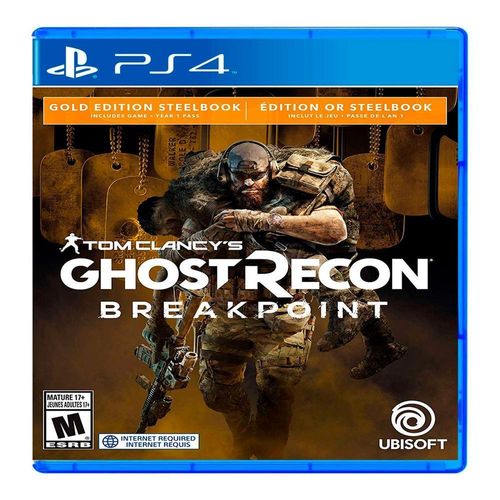 PS4 Tom Clancys Ghost Recon Breakpoint Gold Edition Steelbook