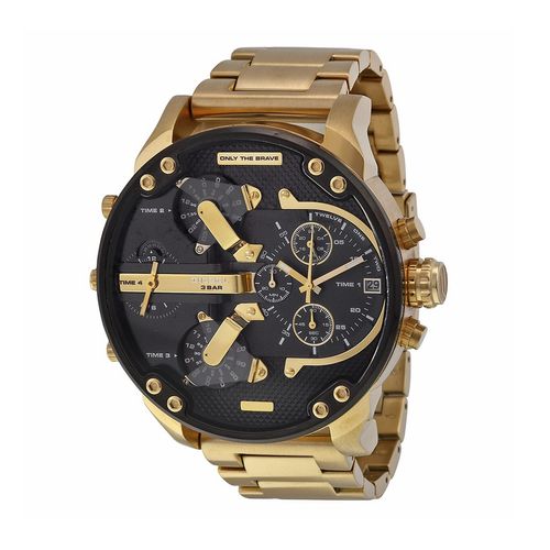 Diesel Mr. Daddy 2.0 Dz7333 Gold and Black Nuevo en caja