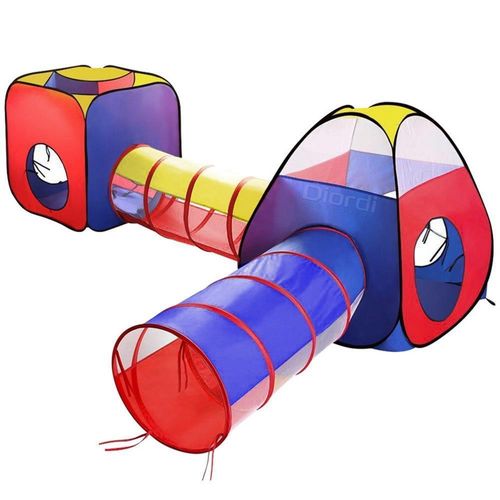 Carpa Circuito 4 En 1 Doble Túnel Juego Para Niños Unisex