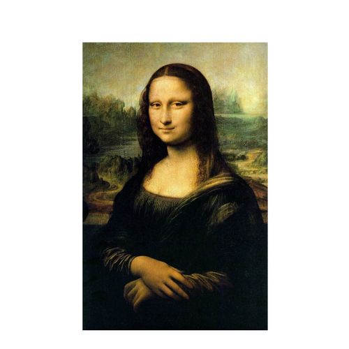 Cuadro Lienzo de Oleo Pintado con Números Digital La Mona Lisa Paint By