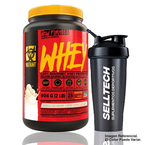 Proteína Mutant Whey 2 lb Vainilla + Shaker