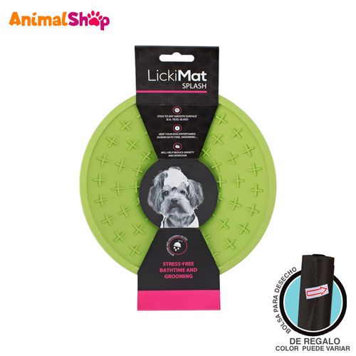 Lickimat Splash Green - Solo Para Perros Comedero Flexible