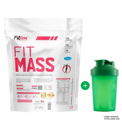 PROTEÍNA FITFEM FITMASS 5 KG CHOCOLATE + SHAKER