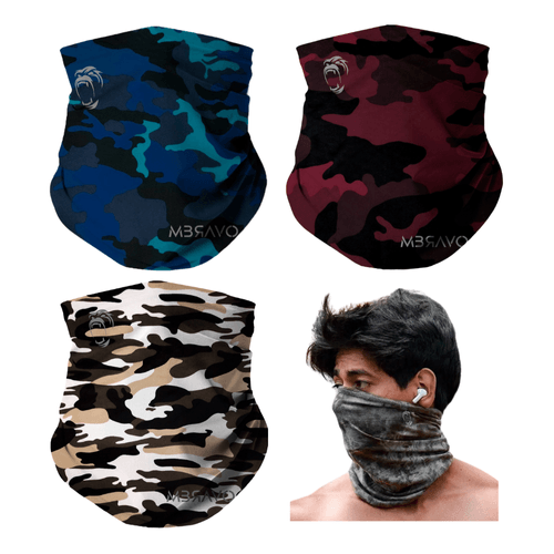 Pack x3 Cuellera Bandana PB02 Deportiva Antialergica Para Deporte