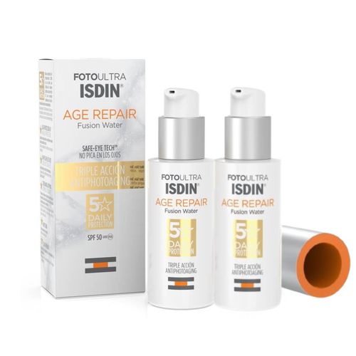 Duo Isdin FotoUltra Age Repair SPF50 50ml - Bloqueador solar facial con triple acción antiedad