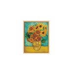 Cuadro-Lienzo-Al-Oleo-Pintando-Con-Numeros-Girasol-Van-Gogh-