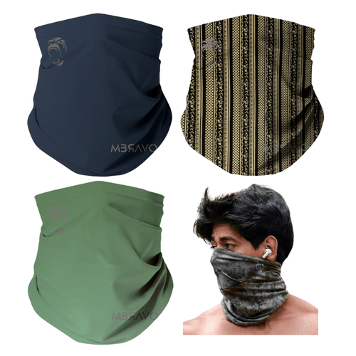 Pack x3 Cuellera Bandana PB21 deportiva Antialergica Para Deporte