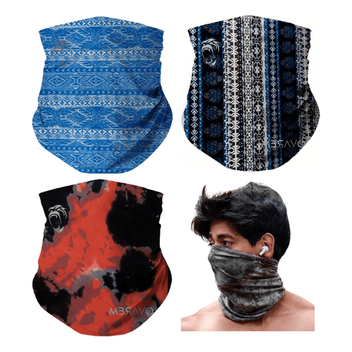 Pack x3 Cuellera Bandana PB23 deportiva Antialergica Para Deporte