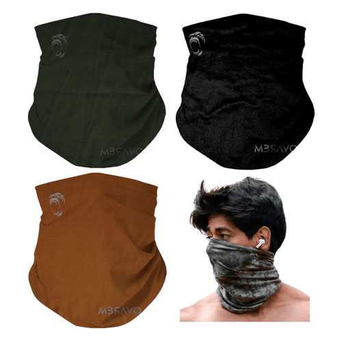 Pack x3 Cuellera Bandana PB33 deportiva Antialergica Para Deporte