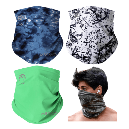 Pack x3 Cuellera Bandana PB41 deportiva Antialergica Para Deporte