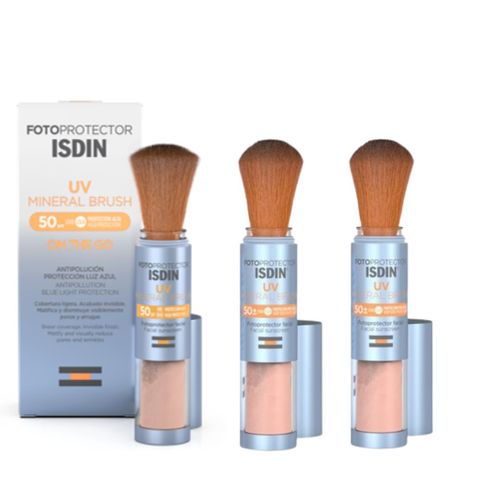 Trío Fotoprotector ISDIN Mineral Sun Brush SPF50 2gr