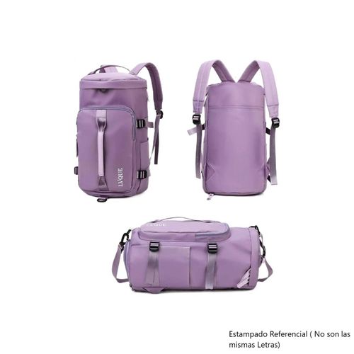 Mochila Bolso de Viaje Multiusos Maleta Deportiva Morado