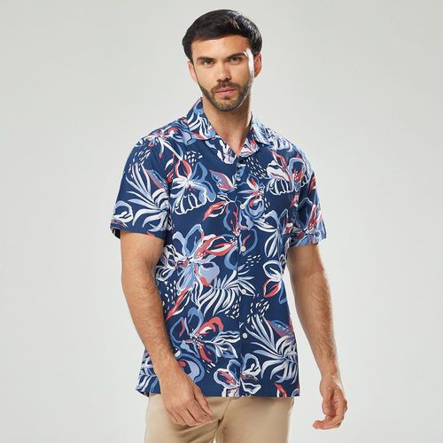 Camisa Hombre Tropical Manga Corta Malabar