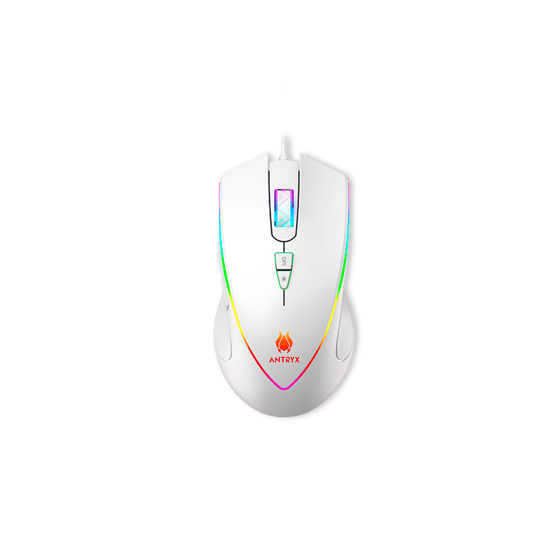 KIT-GAMING-ANTRYX-TECLADO-MECANICO---MOUSE-GC-5100-WHITE-SWITCH-RED