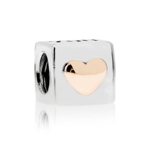 Charm Dije Pandora Original para Mujer 790200 Cubo Te Amo Plata 925 Nezmun