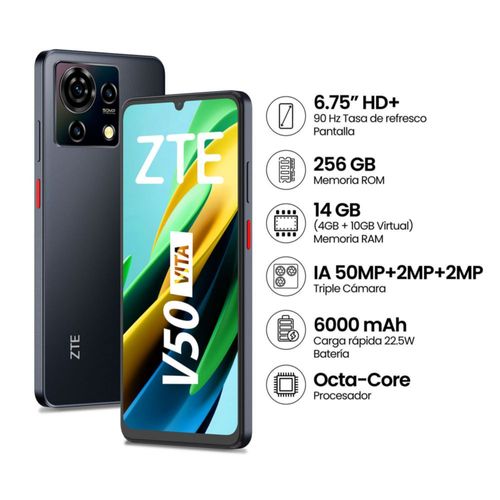 Celular ZTE V50 Vita 4GB 256GB Negro