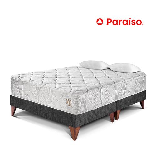 Cama Europea Pocket Max King Charcoal