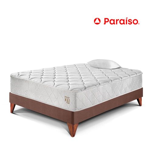 Cama Europea Pocket Max 1.5 Plazas Chocolate