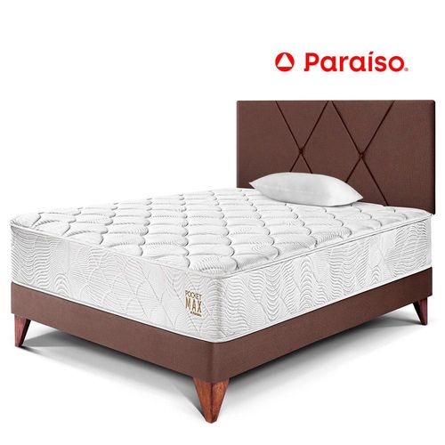 Dormitorio Europeo Pocket Max 1.5 Plazas Chocolate