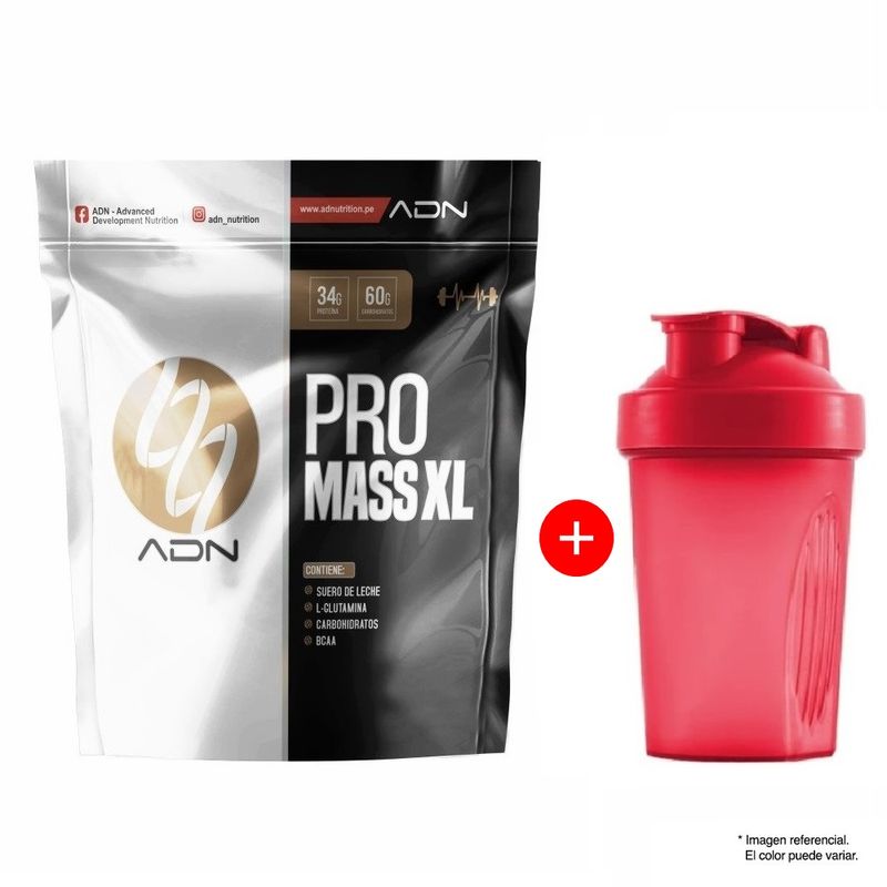 Ganador-de-Peso-Pro-Mass-XL-3KG---Chocolate---Regalo-Shaker