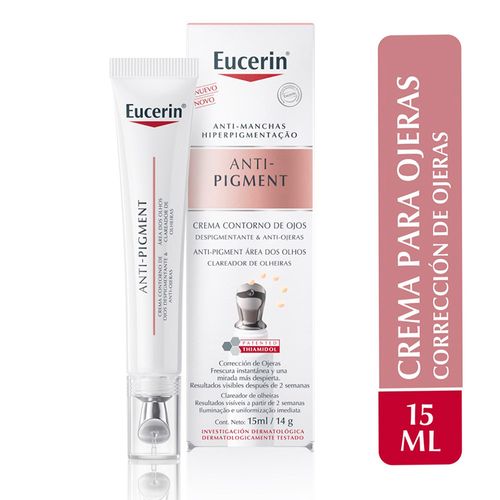 Eucerin ANTI-PIGMENT Contorno de ojos y Antiojeras 15 ml.