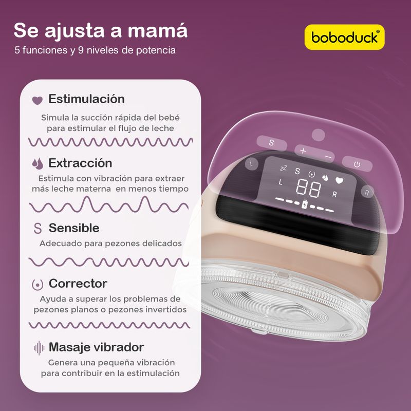 Extractor-Electrico-de-leche-materna-Wearable-Boboduck-F5071