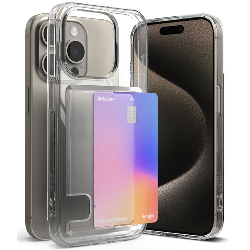 Case para iPhone 15 pro, fusion card, antigolpes, flexible, transparente