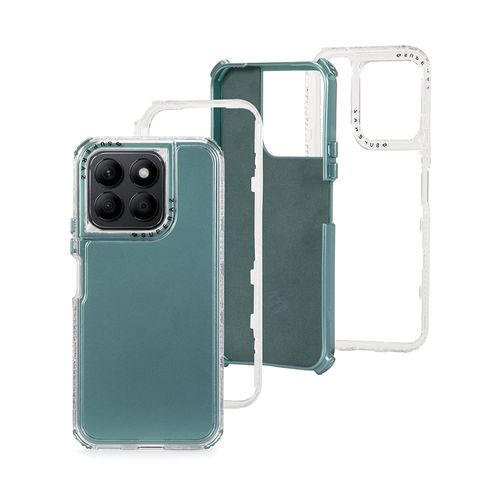 Case para Honor X8b, protección 360, 3 capas de protección, verde