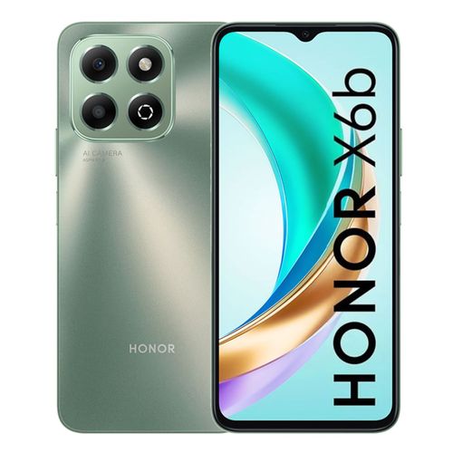 Celular Honor X6B 128GB, 4GB ram, cámara principal 50MP + 2MP, frontal 5MP, 6.56", forest green