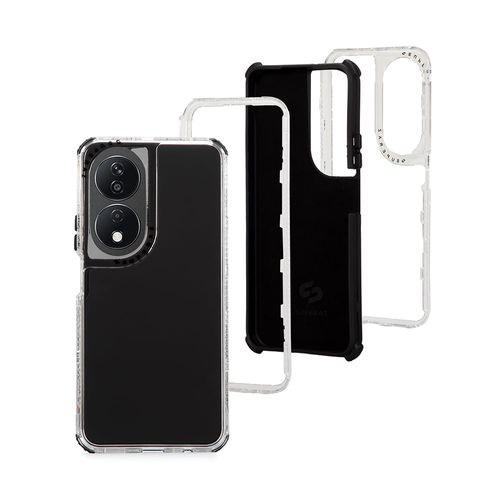 Case para Honor X7b, protección 360, 3 capas de protección, negro