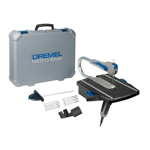 Dremel Bosch Moto-saw Sierra de Banco + Maletín + 10 accesorios