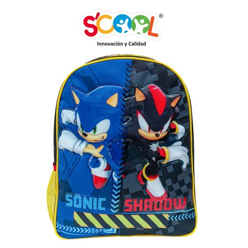 Scool - Mochila Ranger Kids Tela C/PVC Sonic/Shadow