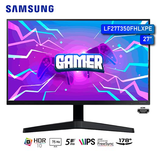 MONITOR SAMSUNG LF27T350FHLXPE IPS FHD VGA HDMI 5MS/75Hz/FREESYNC