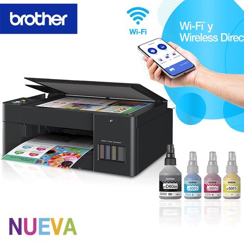 Impresora  Brother Multifuncional InkBenefit Tank DCPT420W Inalámbrica